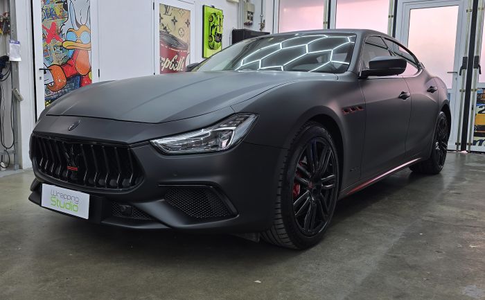Maserati Ghibli Gransport | Car Wrapping Matte Deep Black