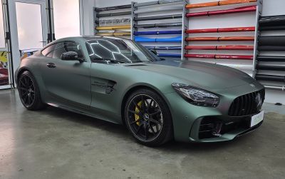 Mercedes GTR | Wrapping Matte Pine Green Metallic