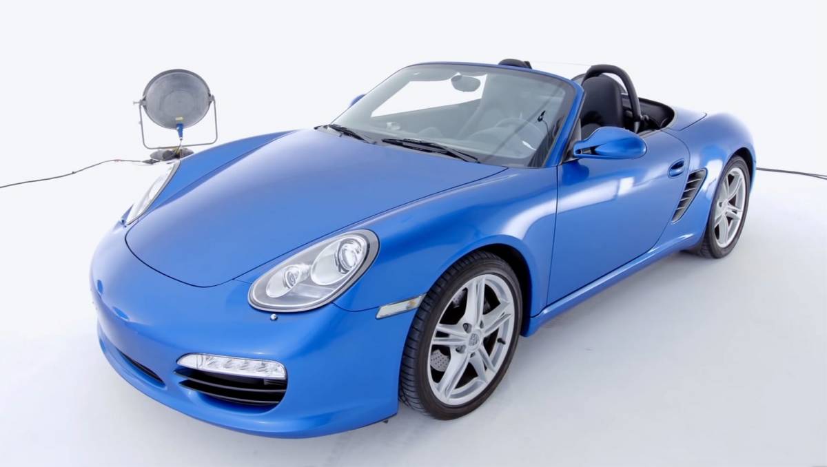 Porsche- Wrapping Auto "Gloss Bright Blue Metallic"
